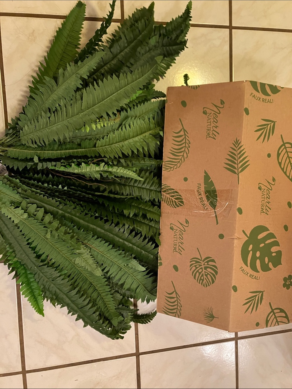 Nearly Natural Green Fern Fronds Faux Floral